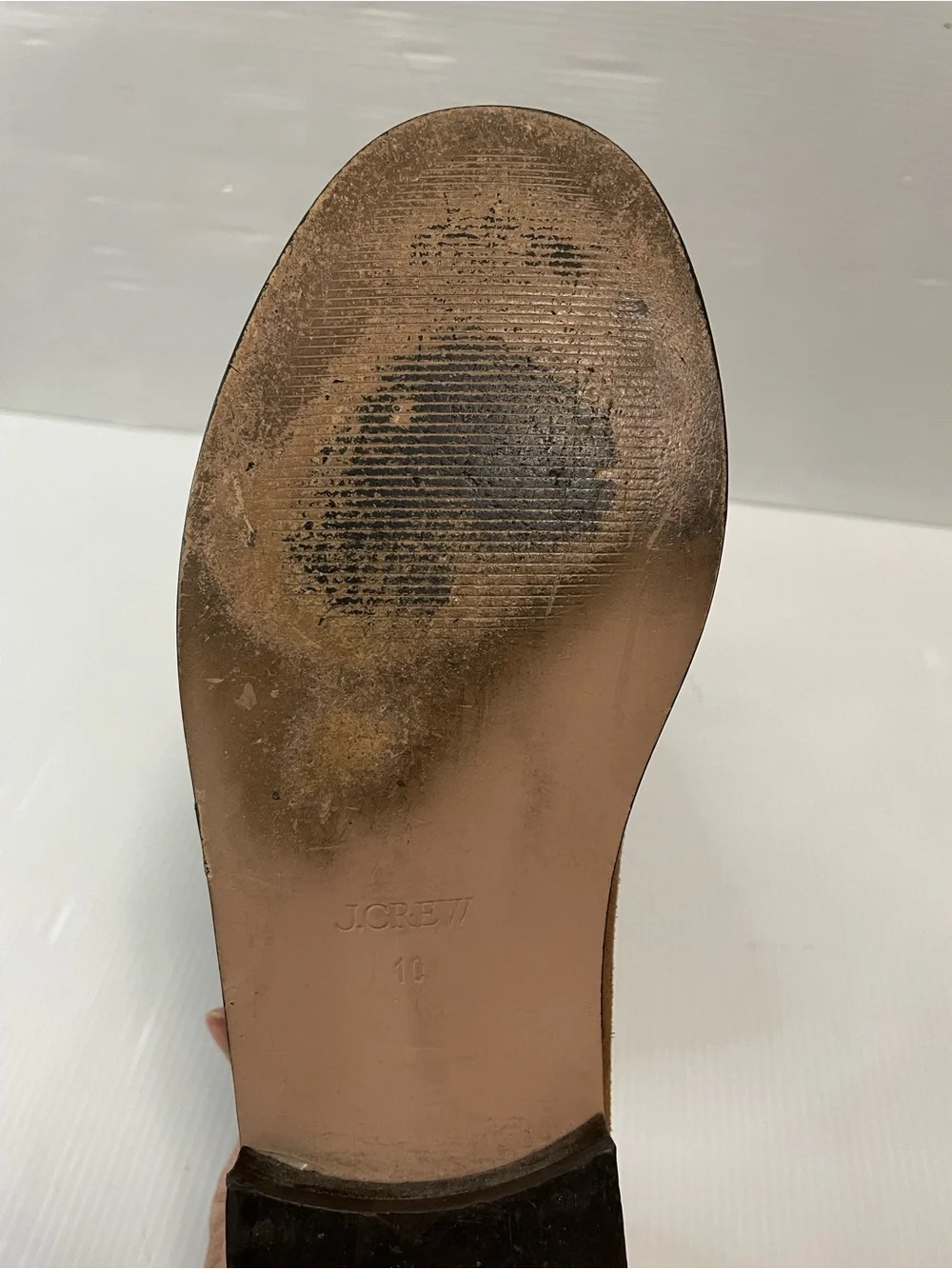 J. Crew Winona penny loafers in Castana Brown suede Size 10